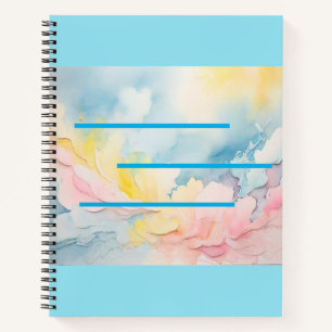 Vraiment Elegant Couleurs apaisantes Carnet spiral