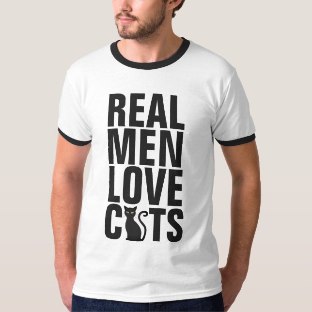 VRAIMENT HOMMES AMOUREUX CHATS T-shirts (Devant)
