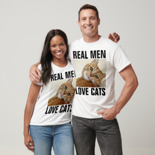 VRAIMENT HOMMES AMOUREUX CHATS T-shirts Orange Tab