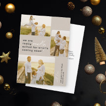 Vraiment Sortie Faire-part de Grossesse Beige