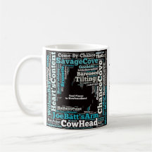 Vrais endroits dans la tasse de Terre-Neuve