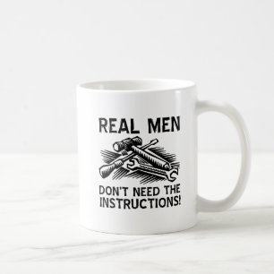 Vrais Hommes Mug Drôle