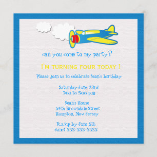 Vroom…. Invitations de fête d'anniversaire