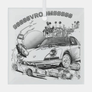 VROOM Sport Ornement de voiture pour Noël