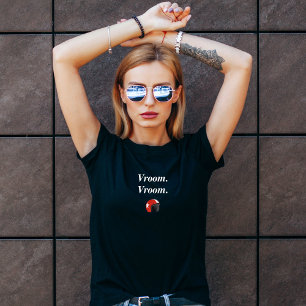 Vroom. T-shirt moto Vroom pour femmes