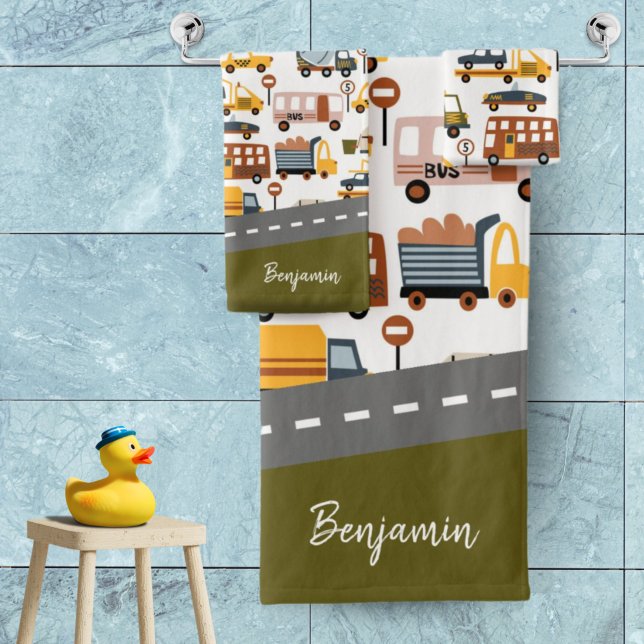 Vroom ! Vroom ! Voiture et transport Motif Garçon (Créateur téléchargé)