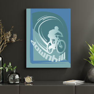 VTT de montagne de Downhill VTT affiche