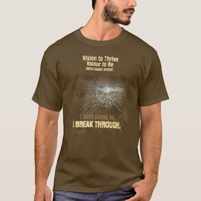 VTVB-BREAKTHRU2-BRN-T - T-Shirt (Devant)