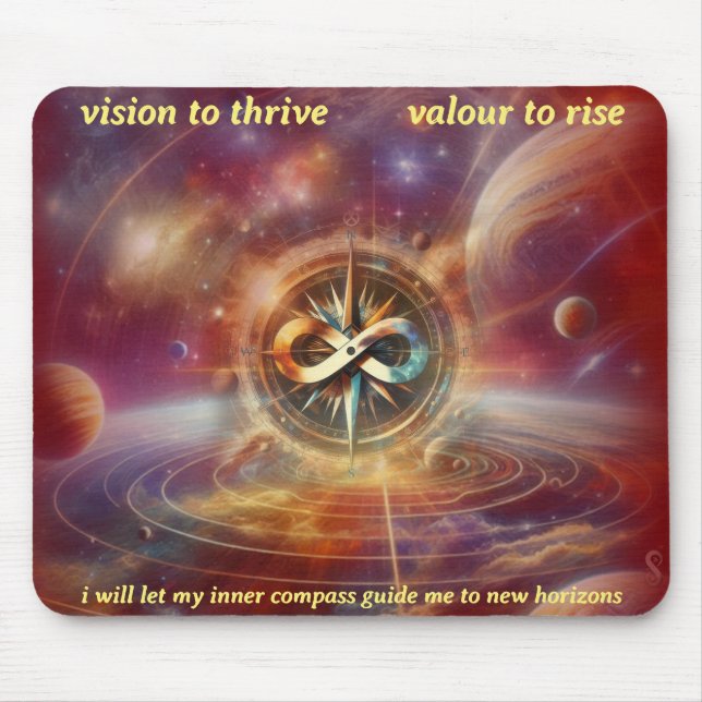 VTVR-ABSTRACTCOMPASS4B-MP - TAPIS DE SOURIS (Devant)