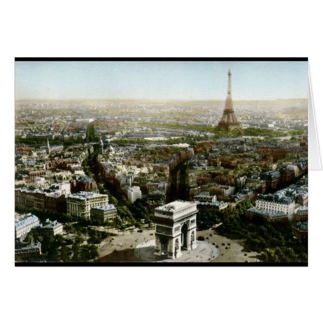 Vue aérienne cru de Paris, France (Devant horizontal)