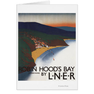 Vue aérienne d'affiche de chemin de fer de baie et