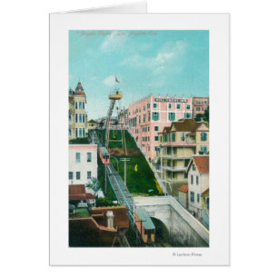 Vue aérienne de Angels Flight Trolley