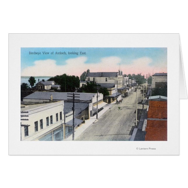 Vue aérienne de CityAntioch, CA (Devant horizontal)