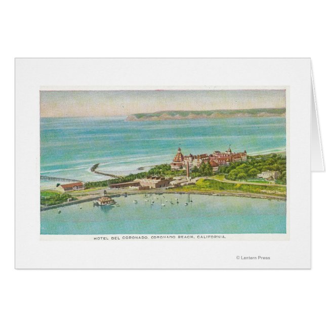 Vue aérienne de Hotel del Coronado (Devant horizontal)