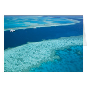 Vue aérienne de la Grande Barrière de corail par l