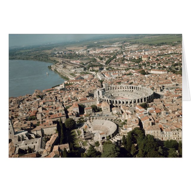 Vue aérienne de la ville avec (Devant horizontal)