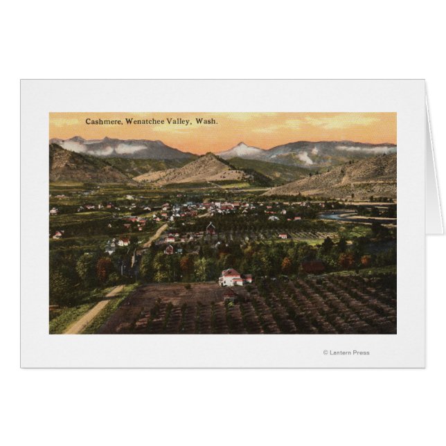 Vue aérienne de la ville et de la vallée (Devant horizontal)