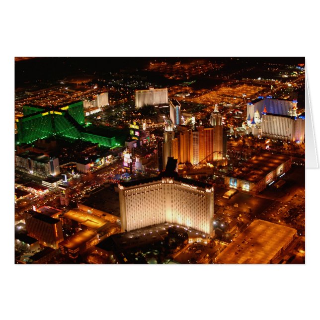 Vue aérienne de Las Vegas depuis un blimp (Devant horizontal)