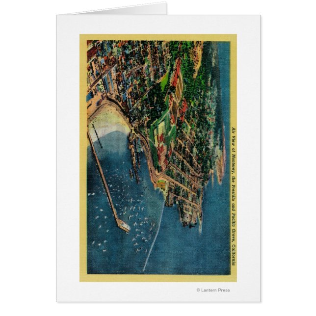 Vue aérienne de Monterey et Presido (Devant)