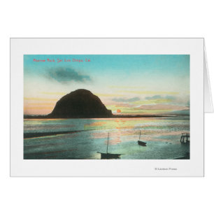 Vue aérienne de roche de lendemain et de la baie