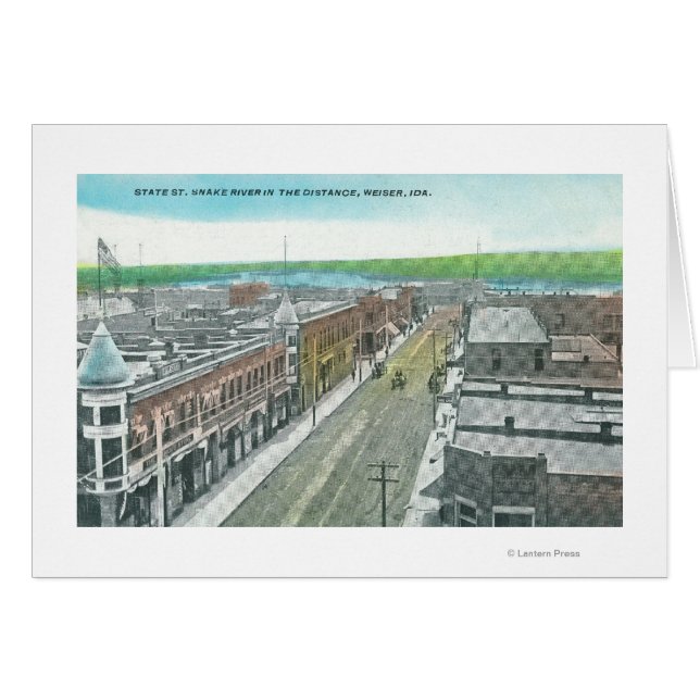 Vue aérienne de State Street et Snake River (Devant horizontal)