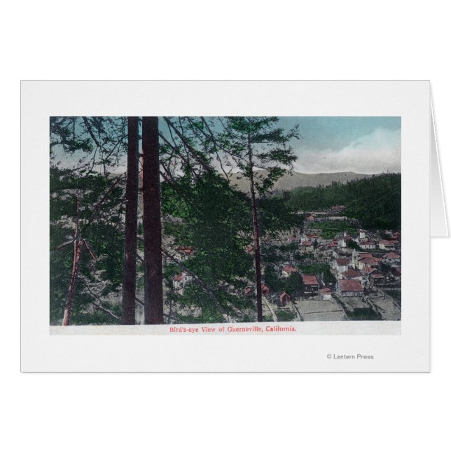 Vue aérienne de TownGuerneville, CA (Devant horizontal)