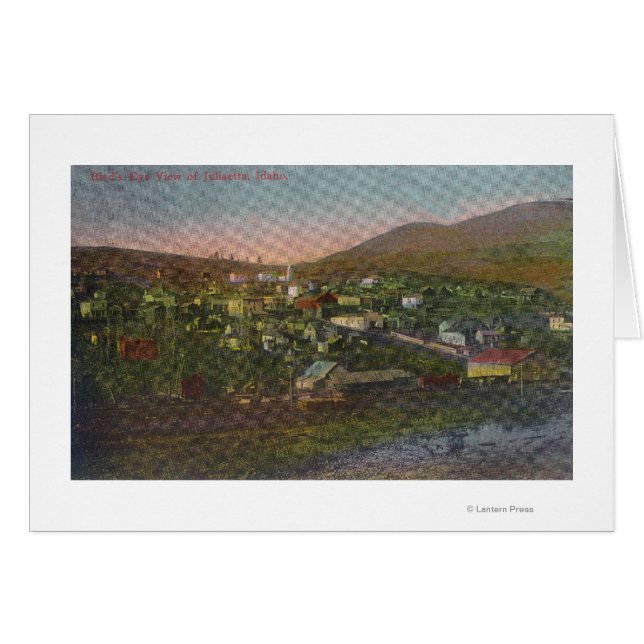 Vue aérienne de TownJuliaetta, ID (Devant horizontal)