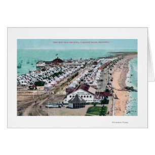 Vue aérienne de ville de tente de del Coronado