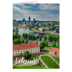 Vue aérienne de Vilnius, Lituanie