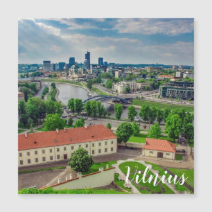 Vue aérienne de Vilnius, Lituanie Carte postale