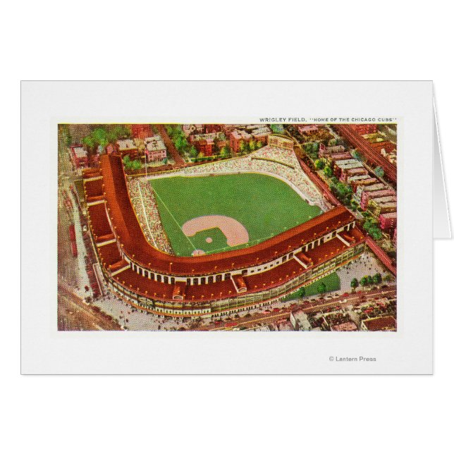 Vue aérienne de Wrigley FieldChicago, IL (Devant horizontal)