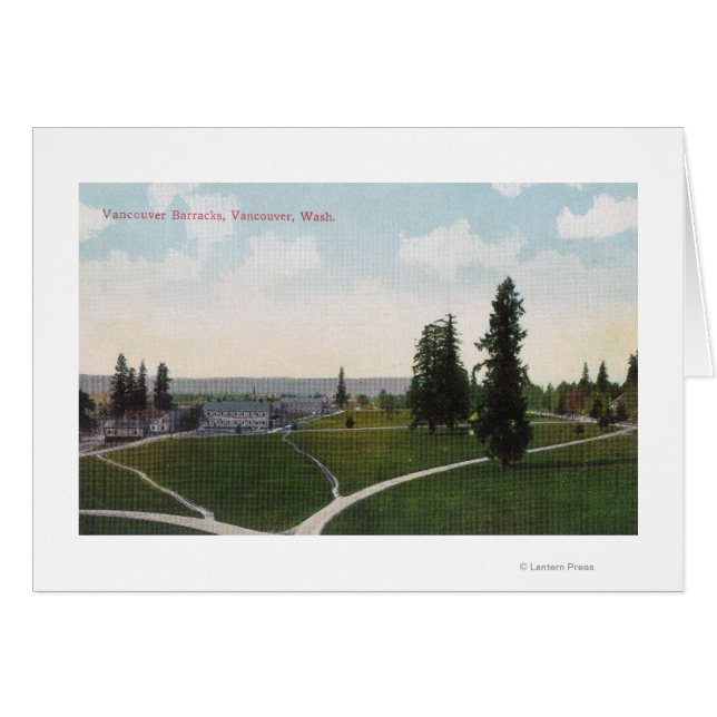 Vue aérienne des casernes de Vancouver (Devant horizontal)