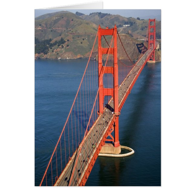 Vue aérienne du Golden Gate Bridge dans la (Devant)