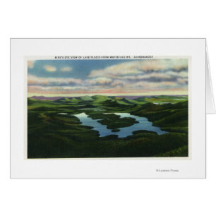 Vue aérienne du lac Placid
