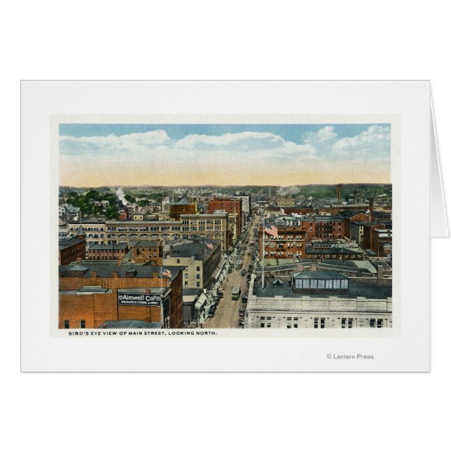 Vue aérienne du nord de Main Street (Devant horizontal)