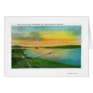 Vue aérienne du pont de baie à Hayward, CA