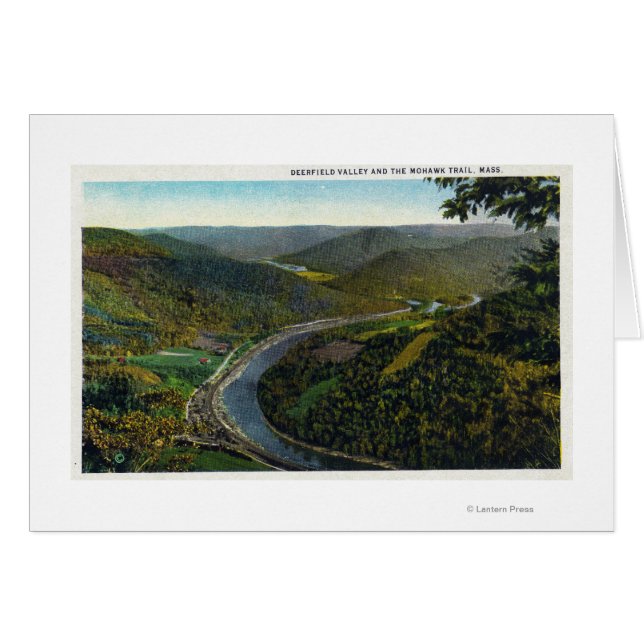 Vue aérienne du sentier et de la vallée de Deerfie (Devant horizontal)