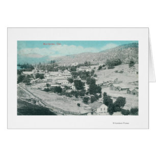 Vue aérienne du TownMariposa, CA