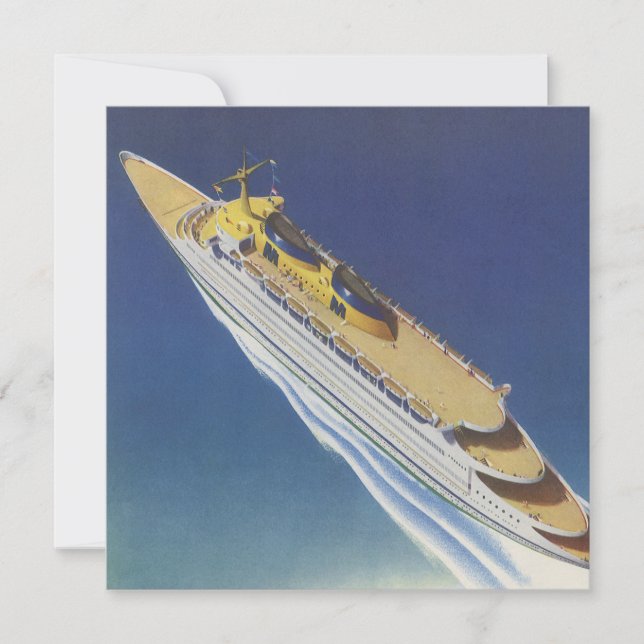 Vue aérienne d'un bateau de croisière Vintage dans (Devant)