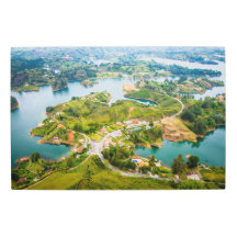 Vue aérienne époustouflante de Guatape Antioquia