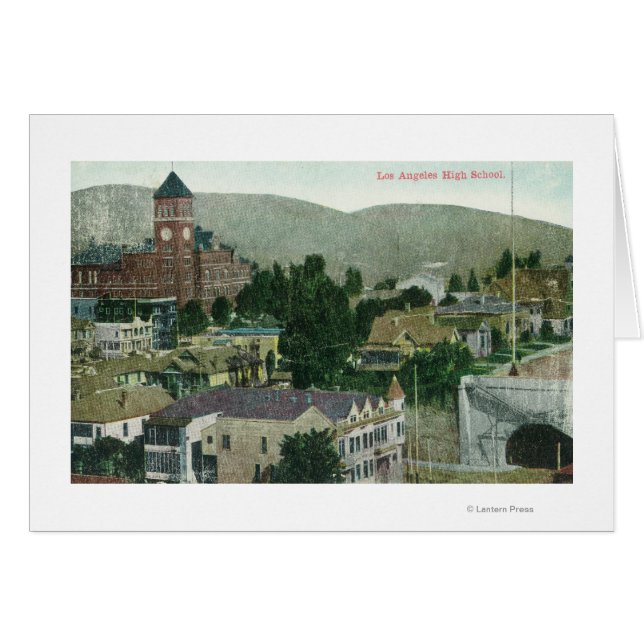 Vue aérienne extérieure de Los Angeles High (Devant horizontal)