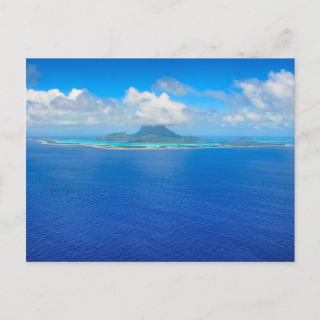 Vue aérienne sur Bora Bora carte postale (Devant)