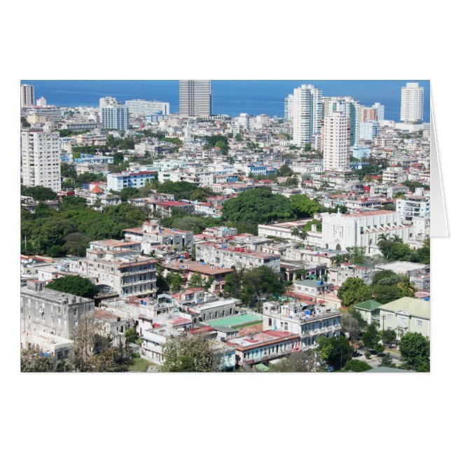 Vue aérienne, Ville de La Havane, Cuba (Devant horizontal)