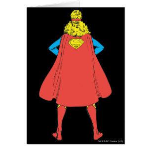 Vue arrière de Supergirl