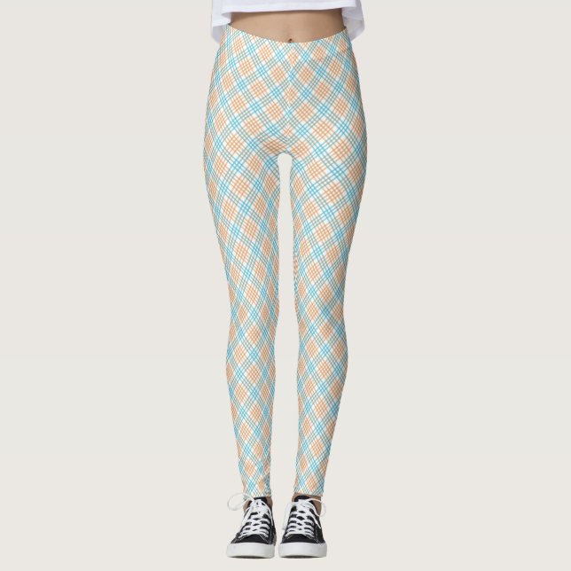 Vue avant et arrière de leggings avec un motif dia (Devant)