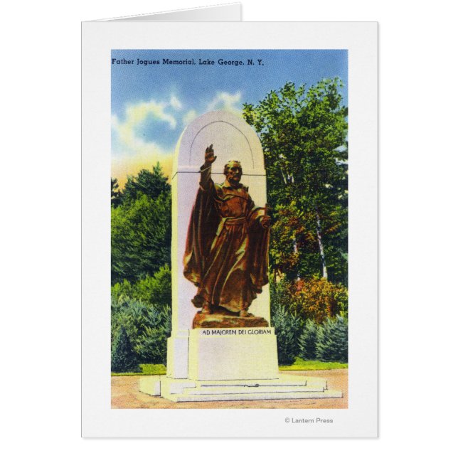 Vue commémorative du père Jogues (Devant)