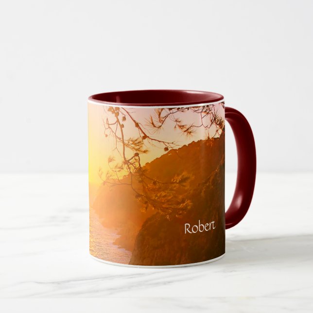 Vue côtière, tasse légère le soir (Devant droit)