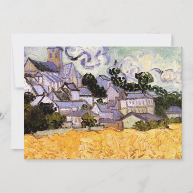 Vue d'Auvers avec l'église par Vincent van Gogh (Devant)