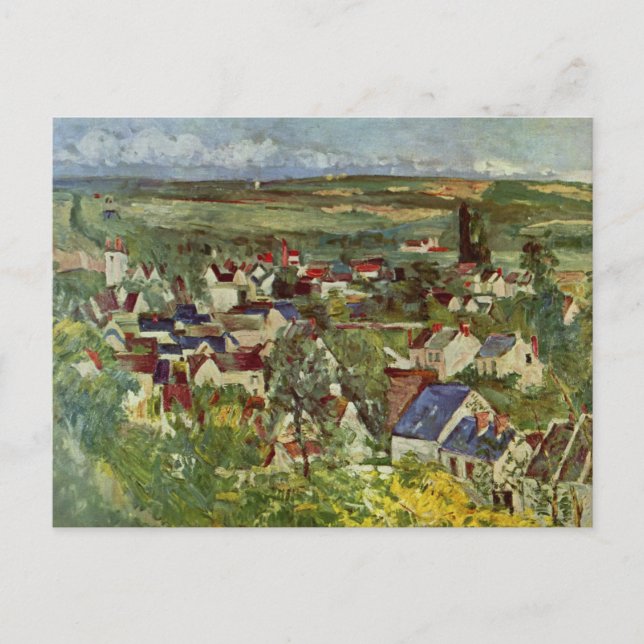 Vue d'Auvers par Paul Cezanne Carte postale (Devant)