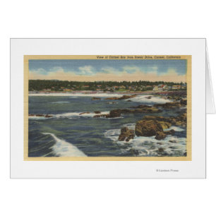 Vue de baie de Carmel de la commande pittoresque